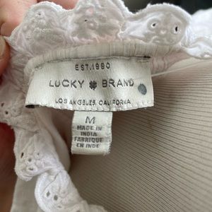 Lucky Brand White button up blouse